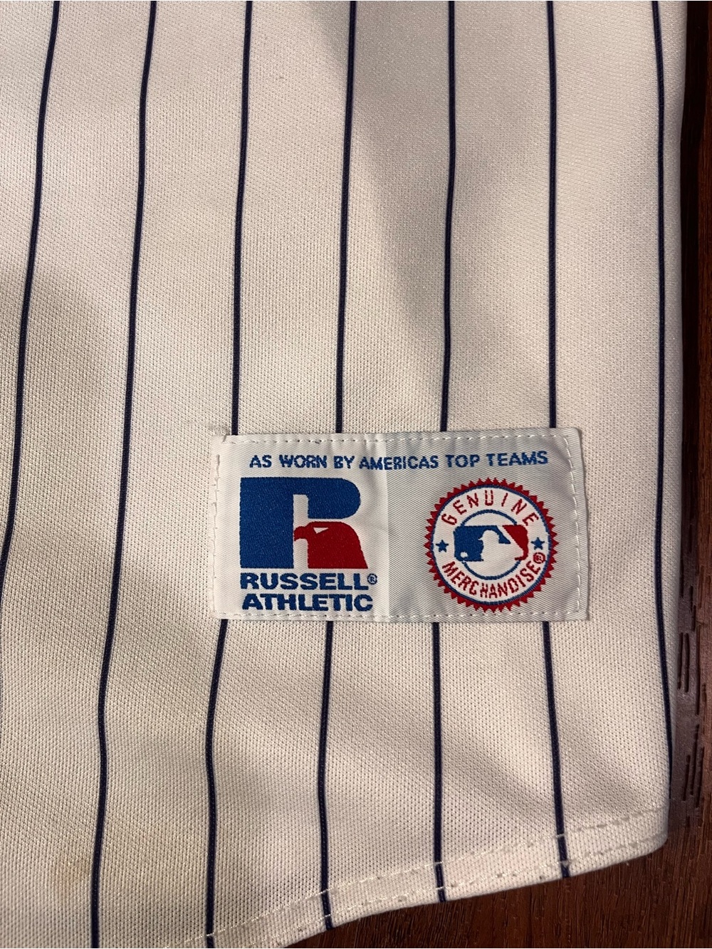 Vintage Arizona Diamondbacks Jersey Pinstripe Russell MLB 90s Large Made In USA - Picture 2 of 7